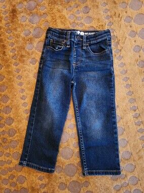 Relaxed Fit Boys' Dark Blue Primary Brand Jeans